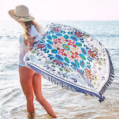 Bohemian Printing Round Beach Yoga Towel